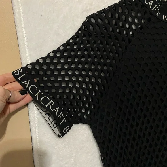 Black Craft Cult LG Black Mesh short dress - Picture 3 of 5